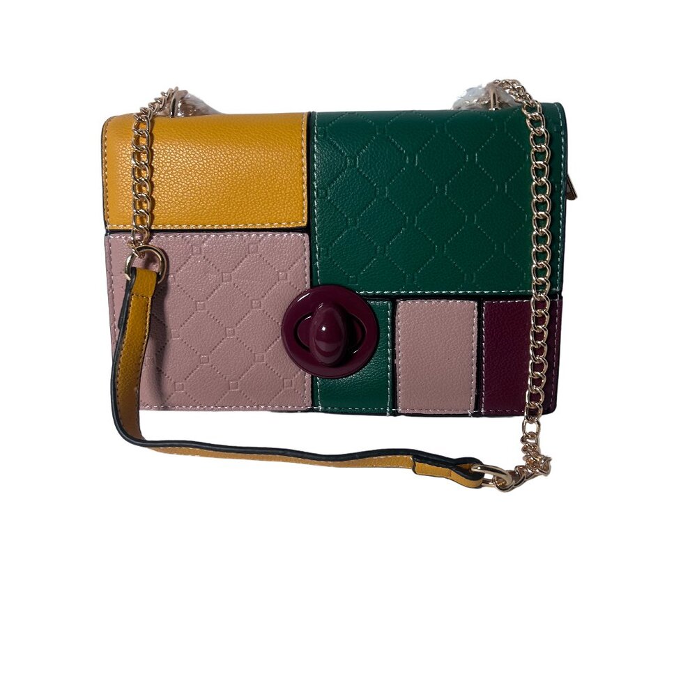 Qaza color stitching Women's Designer Handbag